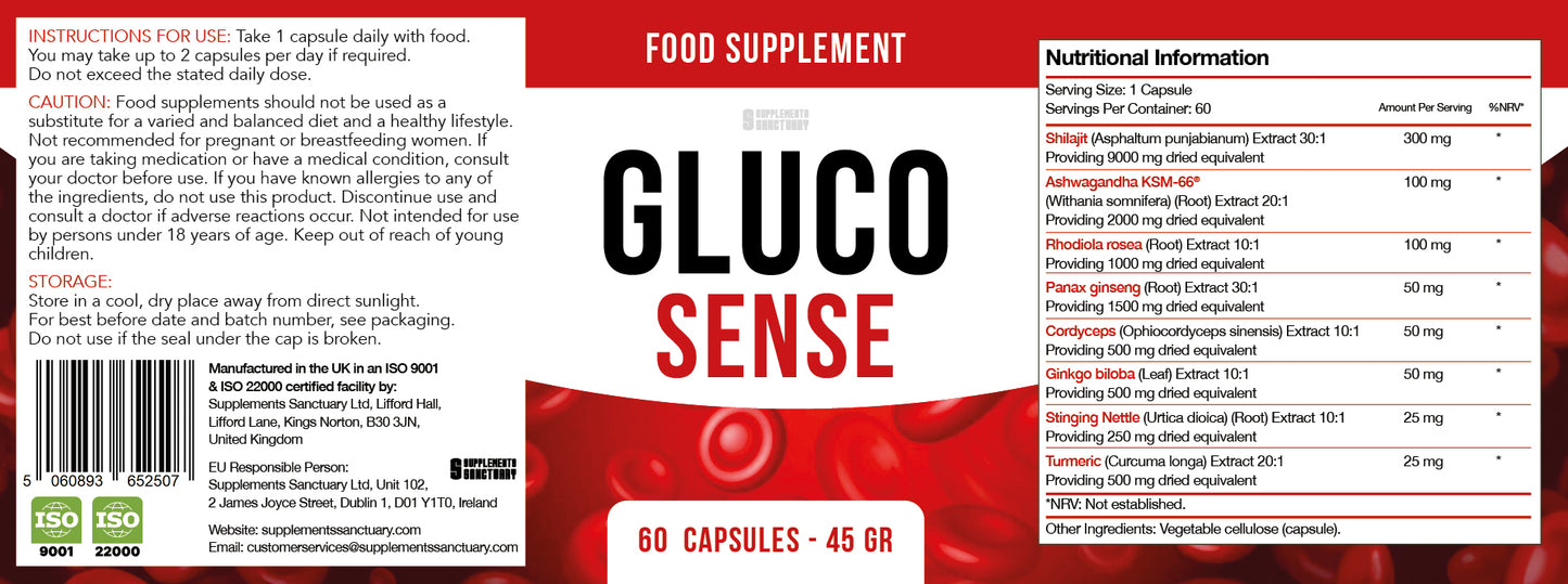 GLUCOSENSE – Botanical Metabolic Support Complex
