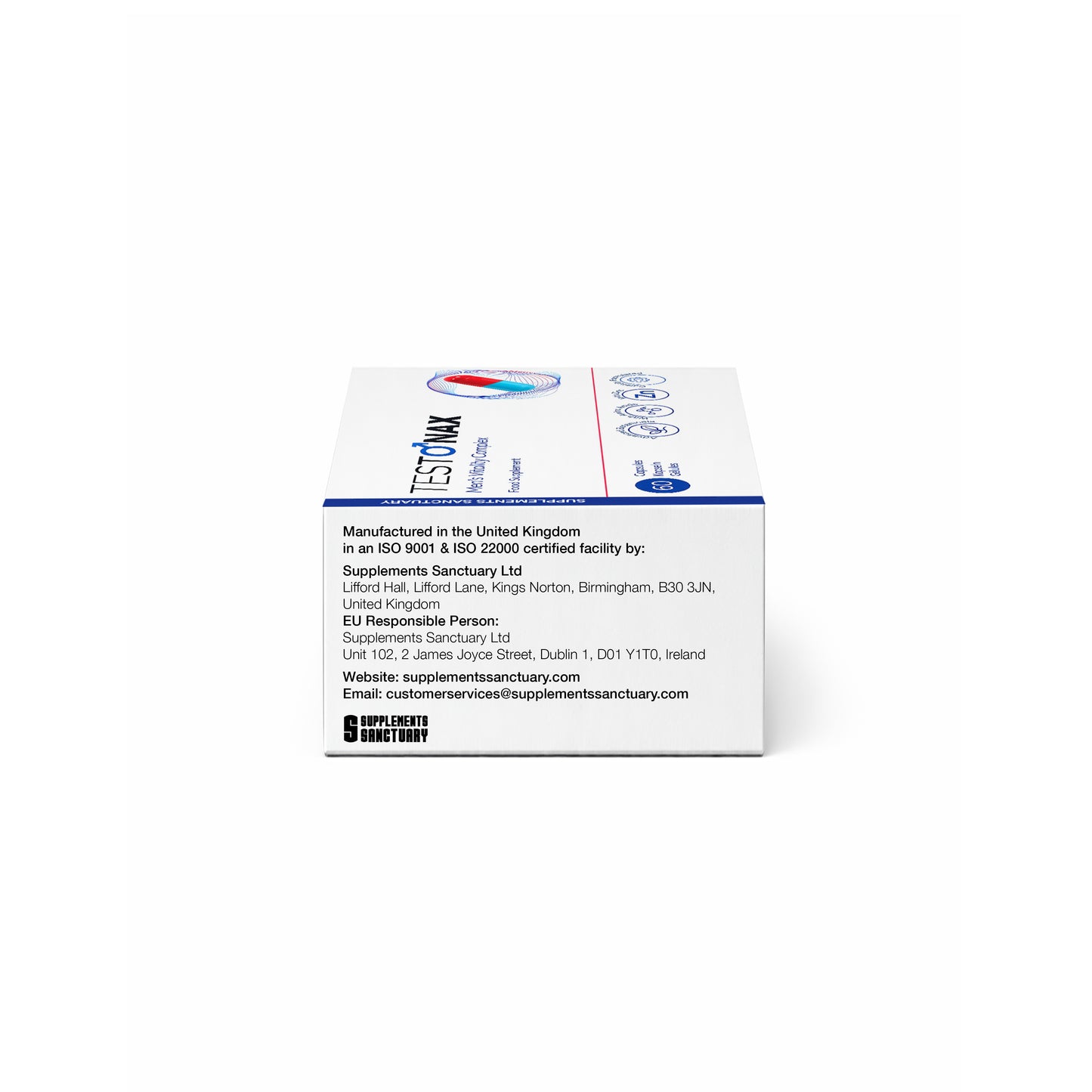 TESTONAX™ Men’s Vitality Complex 60 Capsules | 30 Day Supply