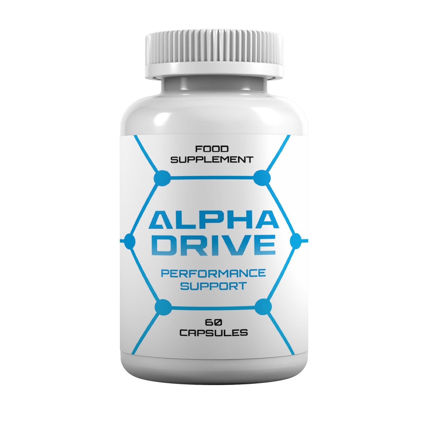 Alpha Drive Performance Support Capsules | Tribulus, L-Arginine, Maca, Panax Ginseng & Fenugreek | 60 Vegan Capsules