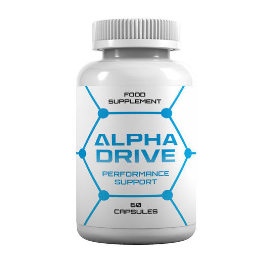 Alpha Drive Performance Support Capsules | Tribulus, L-Arginine, Maca, Panax Ginseng & Fenugreek | 60 Vegan Capsules
