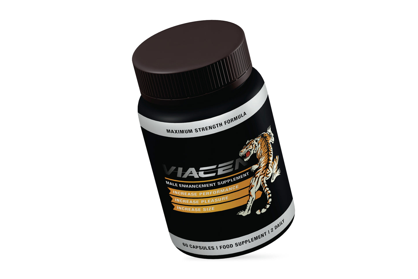 VIACEN Male Vitality Formula – L-Arginine, Long Jack & Zinc – 60 Capsules