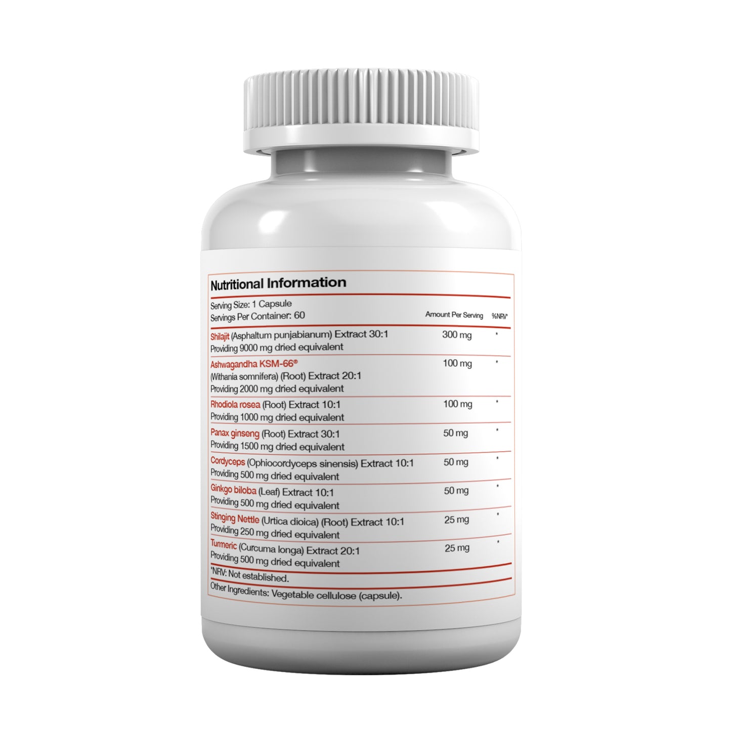 Cardio Genix – Glycogen Balance Support – Adaptogenic Botanical Complex – 60 Capsules