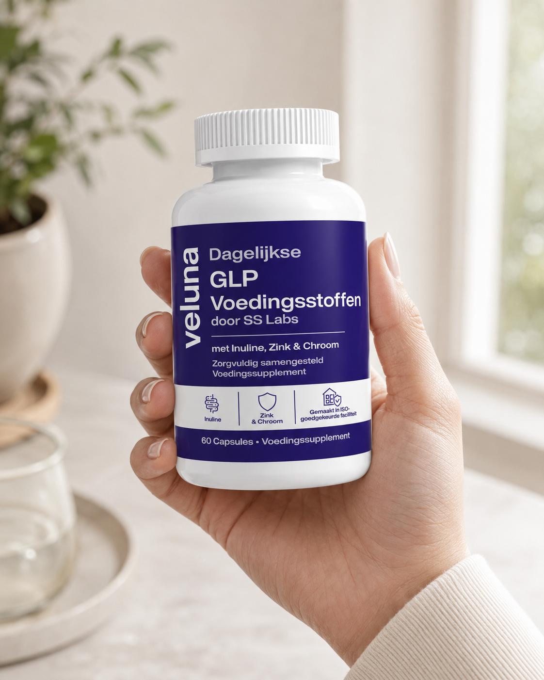 Veluna Daily GLP Nutrients by SS Labs – Food Supplement – 60 Capsules