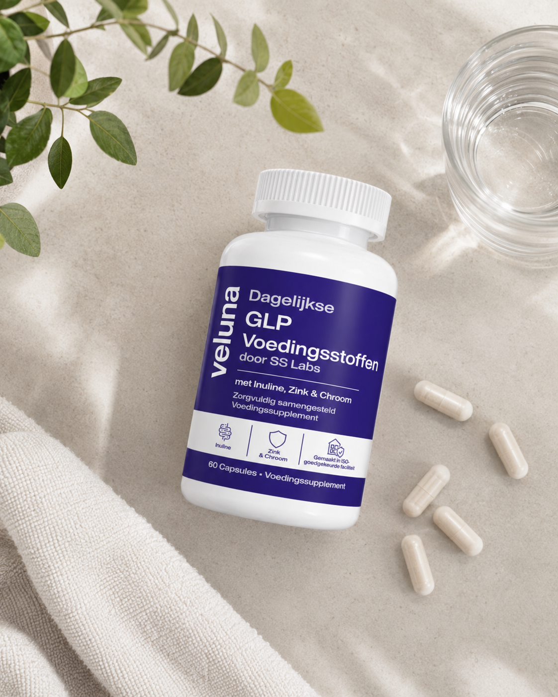 Veluna Daily GLP Nutrients by SS Labs – Food Supplement – 60 Capsules