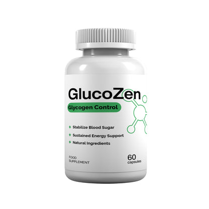 GlucoZen Glycogen Support – Shilajit, Ashwagandha KSM-66® & Adaptogen Complex – 60 Capsules