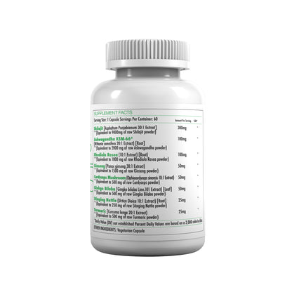 GlucoZen Glycogen Support – Shilajit, Ashwagandha KSM-66® & Adaptogen Complex – 60 Capsules