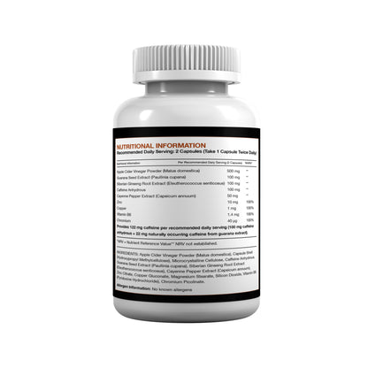 Leanify Caffeine & Guarana Food Supplement – 60 Capsules