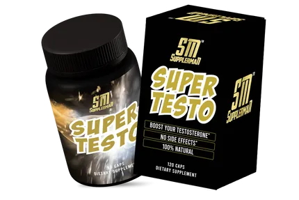 Super Testo – Advanced Men’s Vitality Complex – Energy, Strength & Hormonal Support – Long Supply Capsules