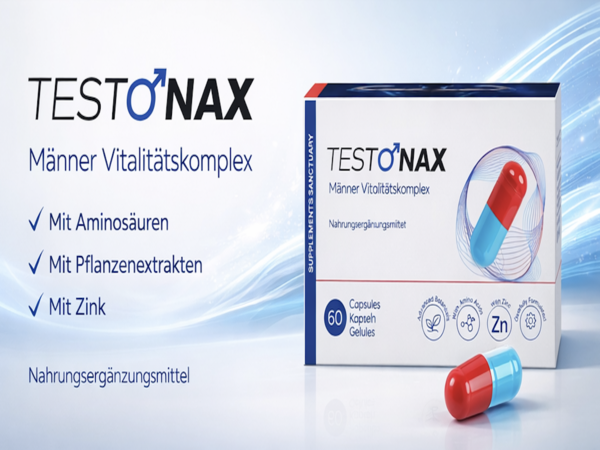 TESTONAX™ Men’s Vitality Complex 60 Capsules | 30 Day Supply