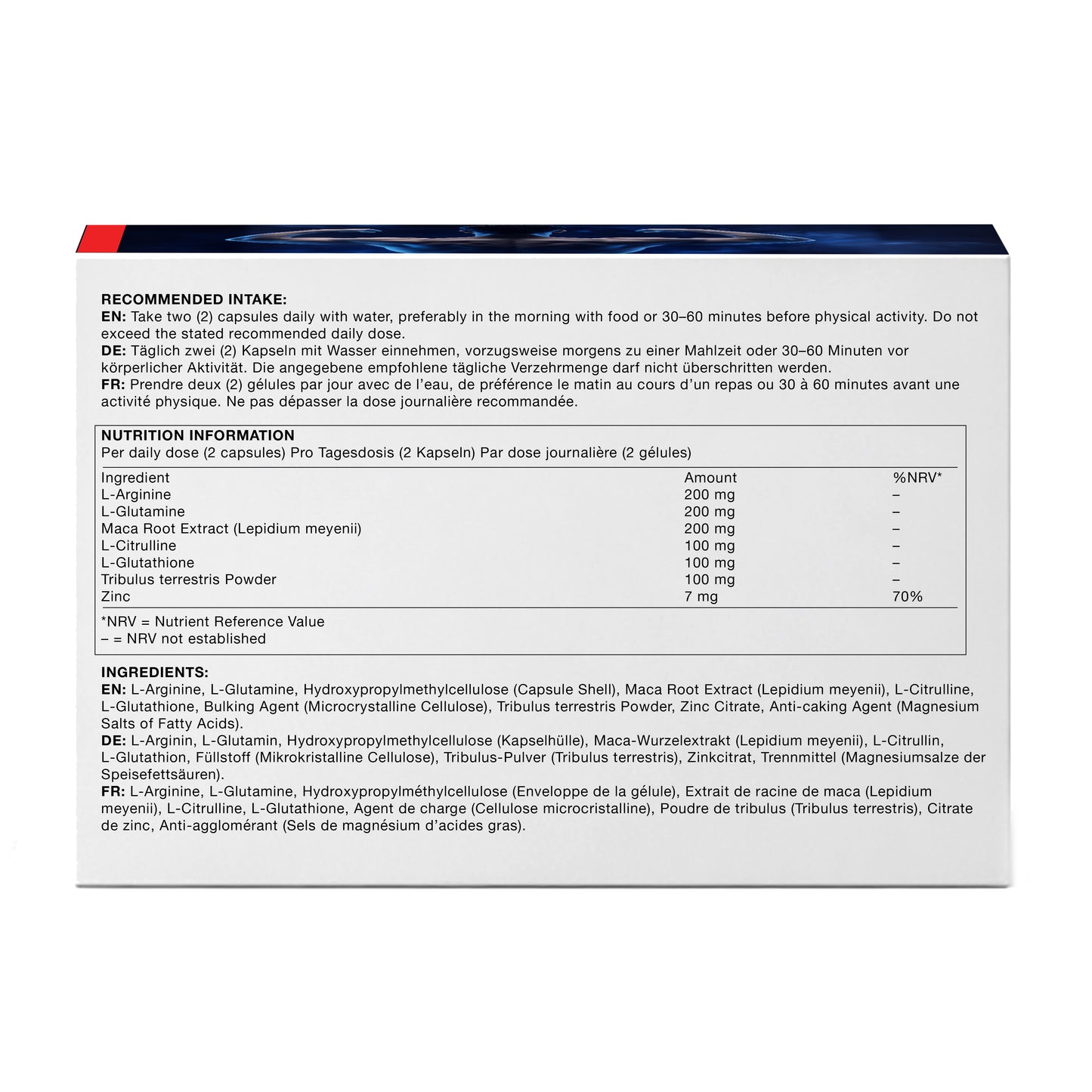 TESTONAX™ Men’s Vitality Complex 60 Capsules | 30 Day Supply