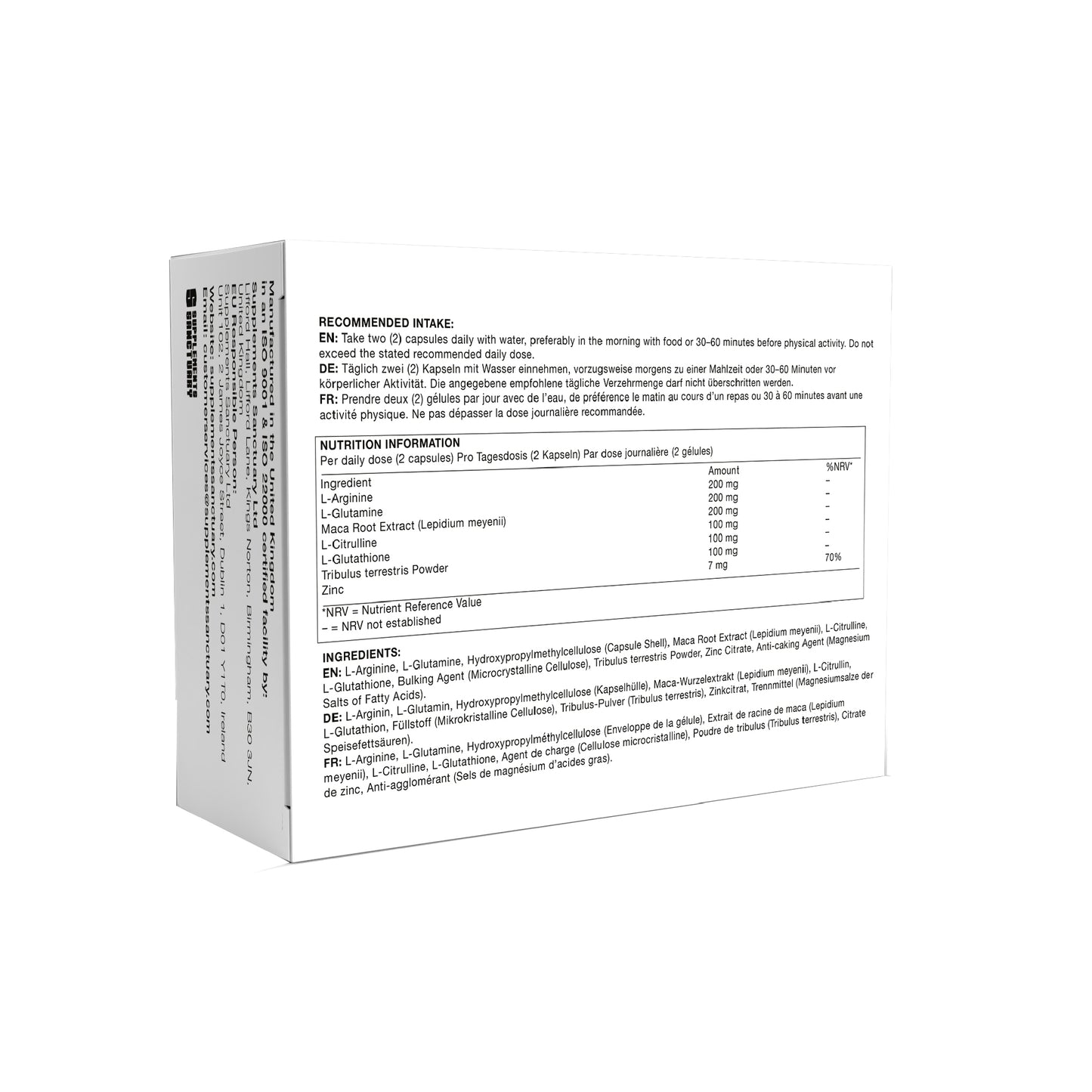 TESTONAX™ Men’s Vitality Complex 60 Capsules | 30 Day Supply