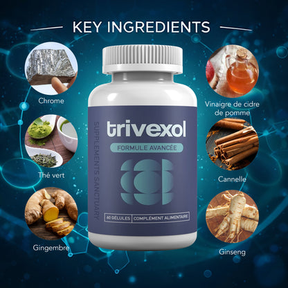 Trivexol Advanced Metabolic Formula – Chromium, Green Tea, Apple Cider Vinegar & Botanicals – 60 Capsules