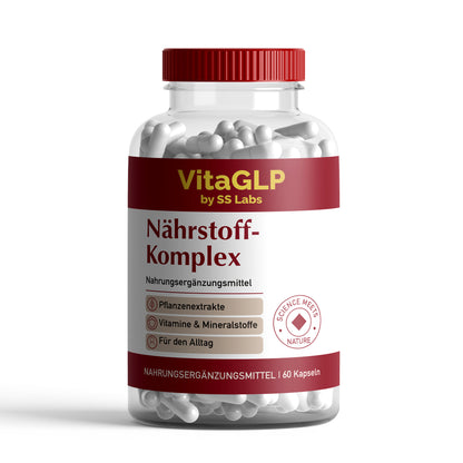 VitaGLP Nährstoff-Komplex – Pflanzenextrakte, Vitamine & Mineralstoffe – 60 Kapseln