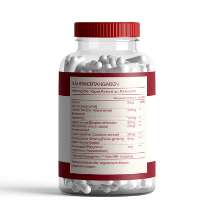 VitaGLP Nährstoff-Komplex – Pflanzenextrakte, Vitamine & Mineralstoffe – 60 Kapseln