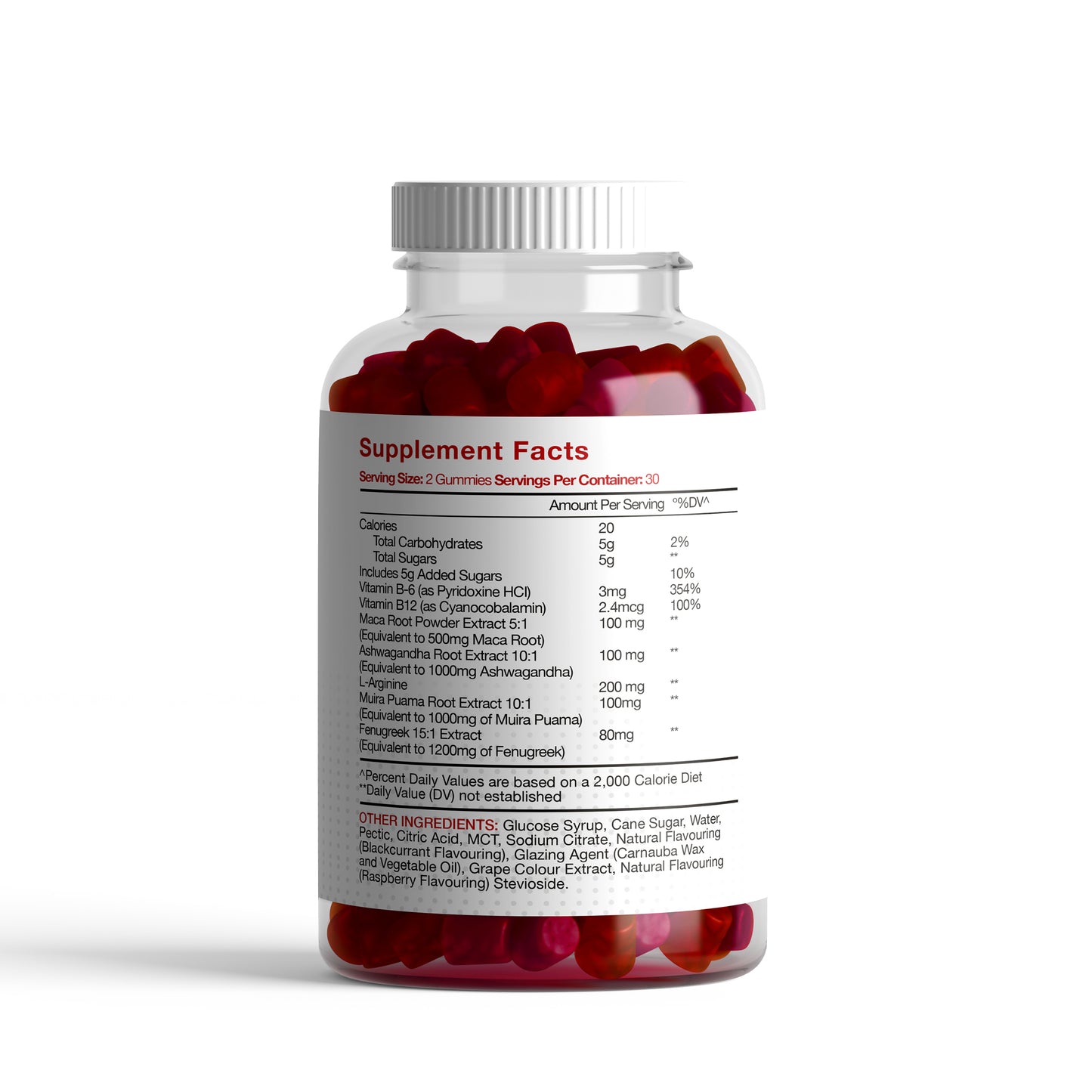 Vital Surge MAX Male Gummies – L-Arginine, Maca & Ashwagandha – 60 Gummies