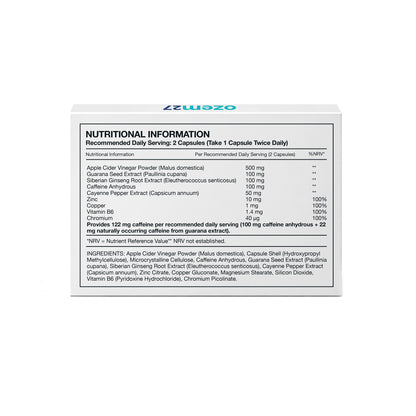ozem27 Plant Extract Complex with Chromium – 60 Vegan Capsules