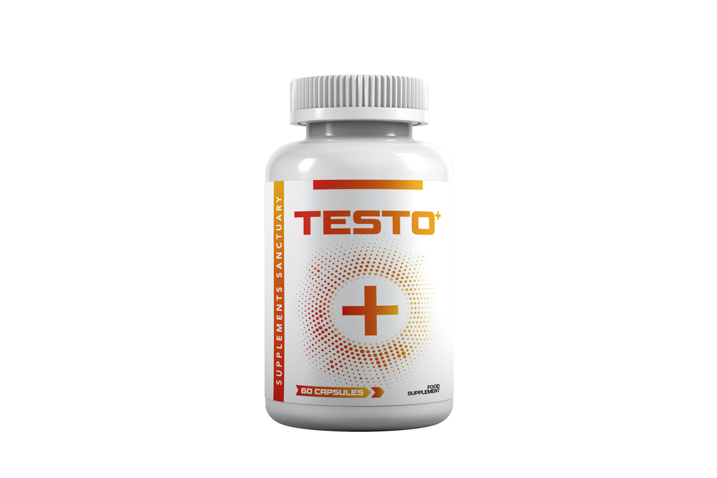 TESTO+ Male Vitality Formula – L-Arginine, Tribulus, Fenugreek & Ginseng – 60 Vegan Capsules